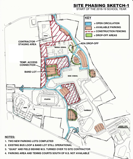 March 2018 Construction Update: Site Phasing Sketch #1