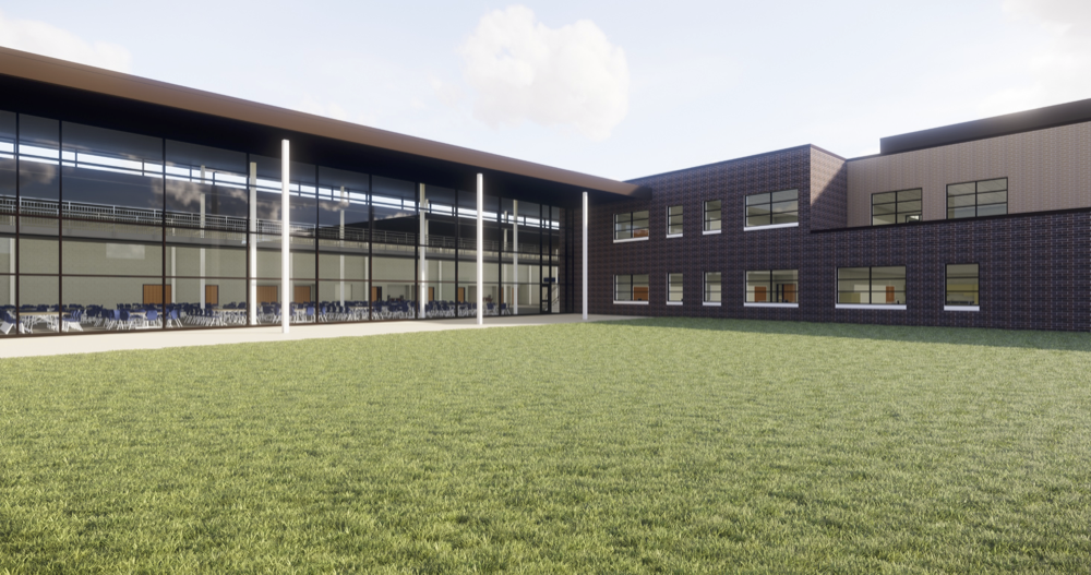 May 2018 Construction Update: Cafeteria/Courtyard
