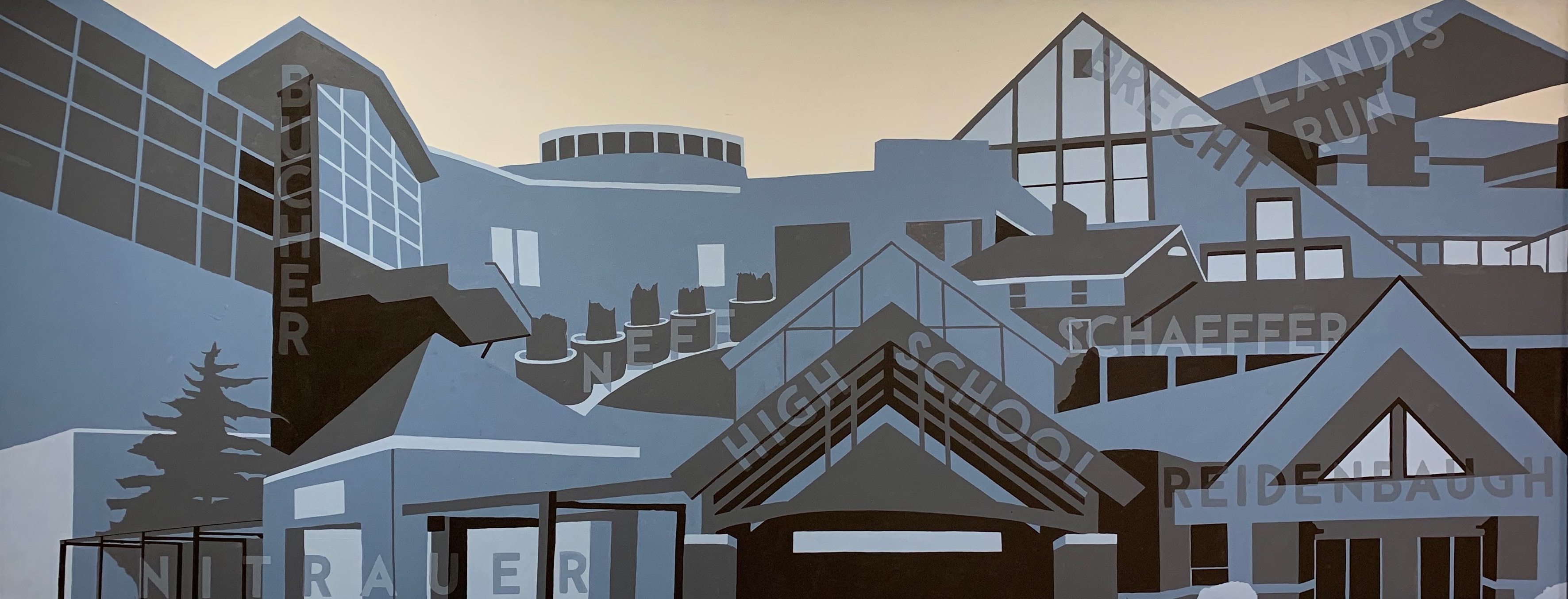 A full view of the MTSD Mural