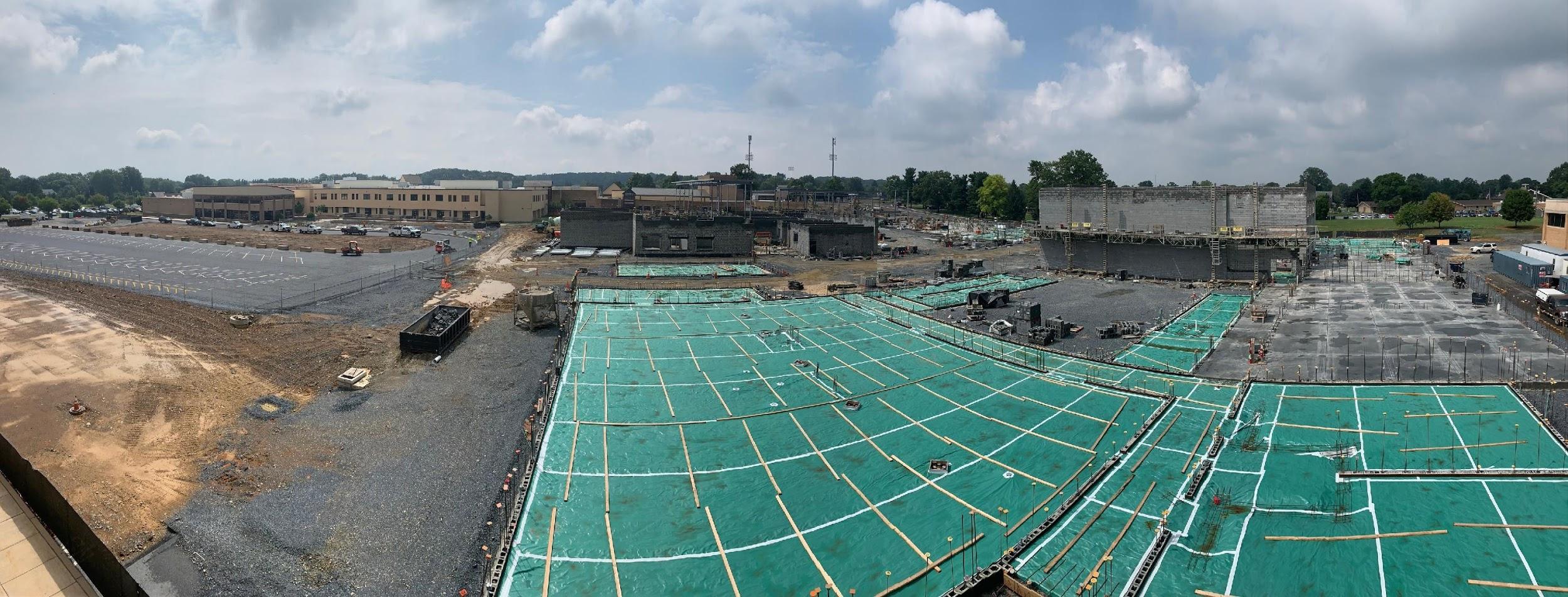 Wide View of Construction Site as of August 14, 2019