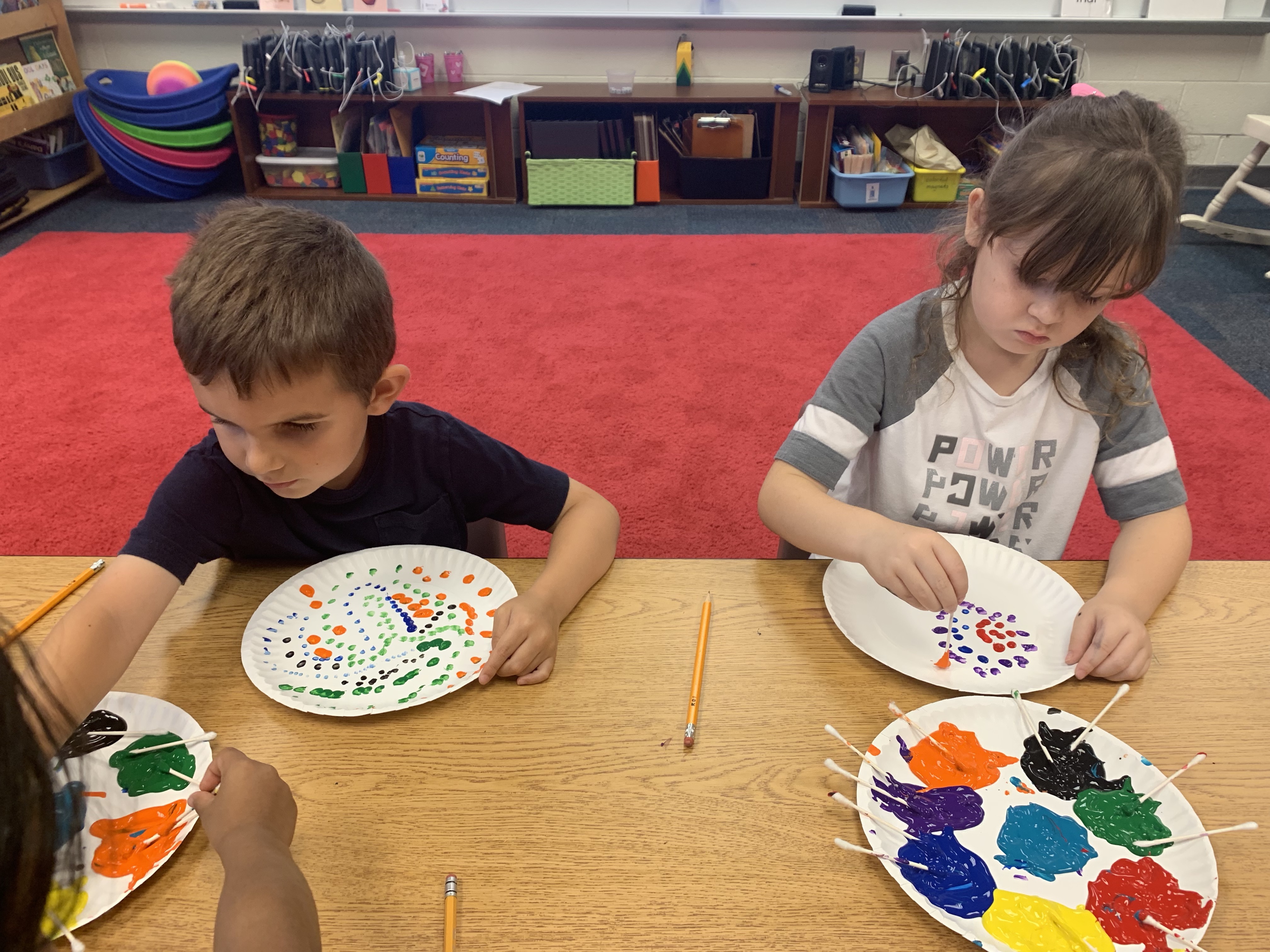 Students doing fun activities and celebrating Dot Day.