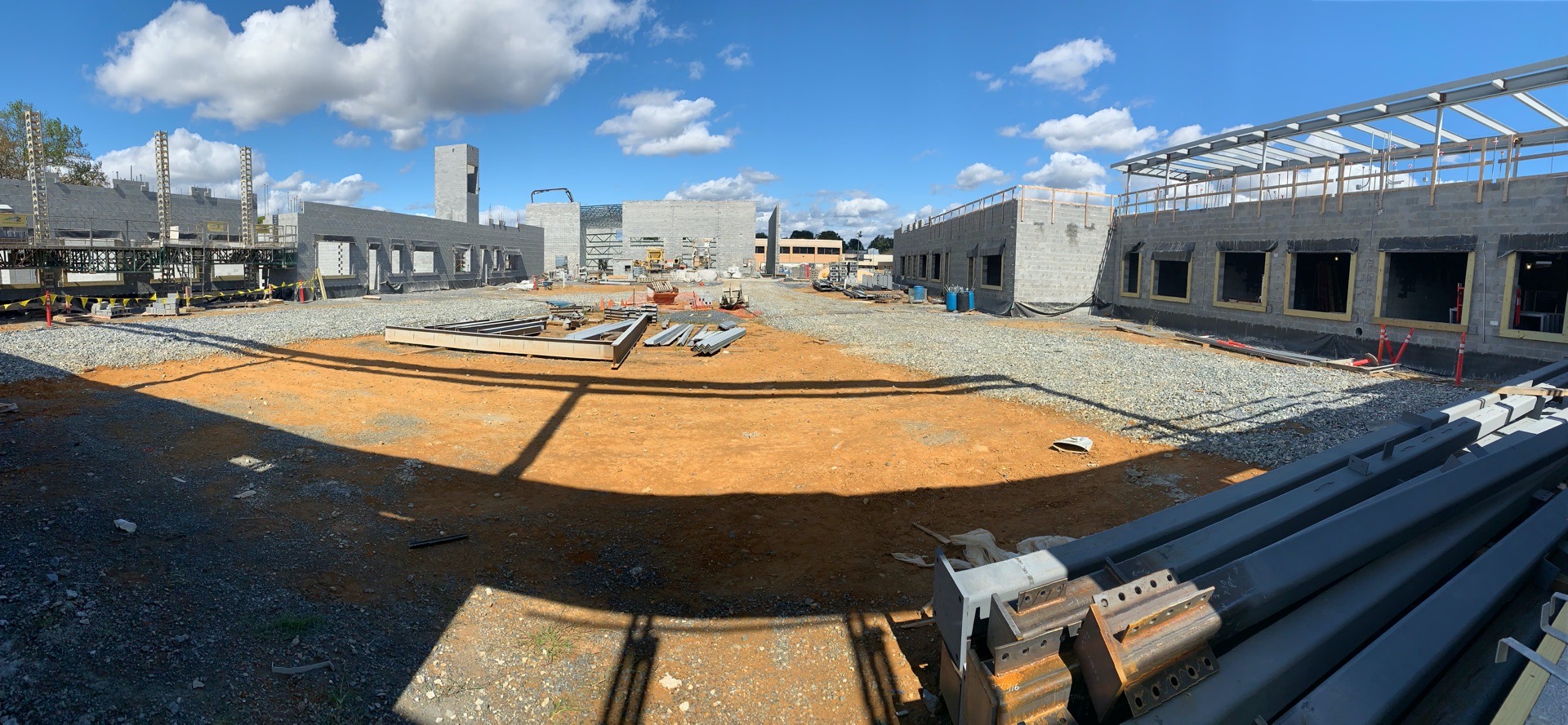 View into courtyard