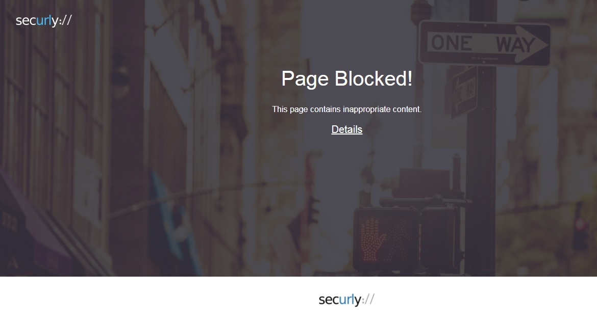 Securly "Page Blocked" Screen