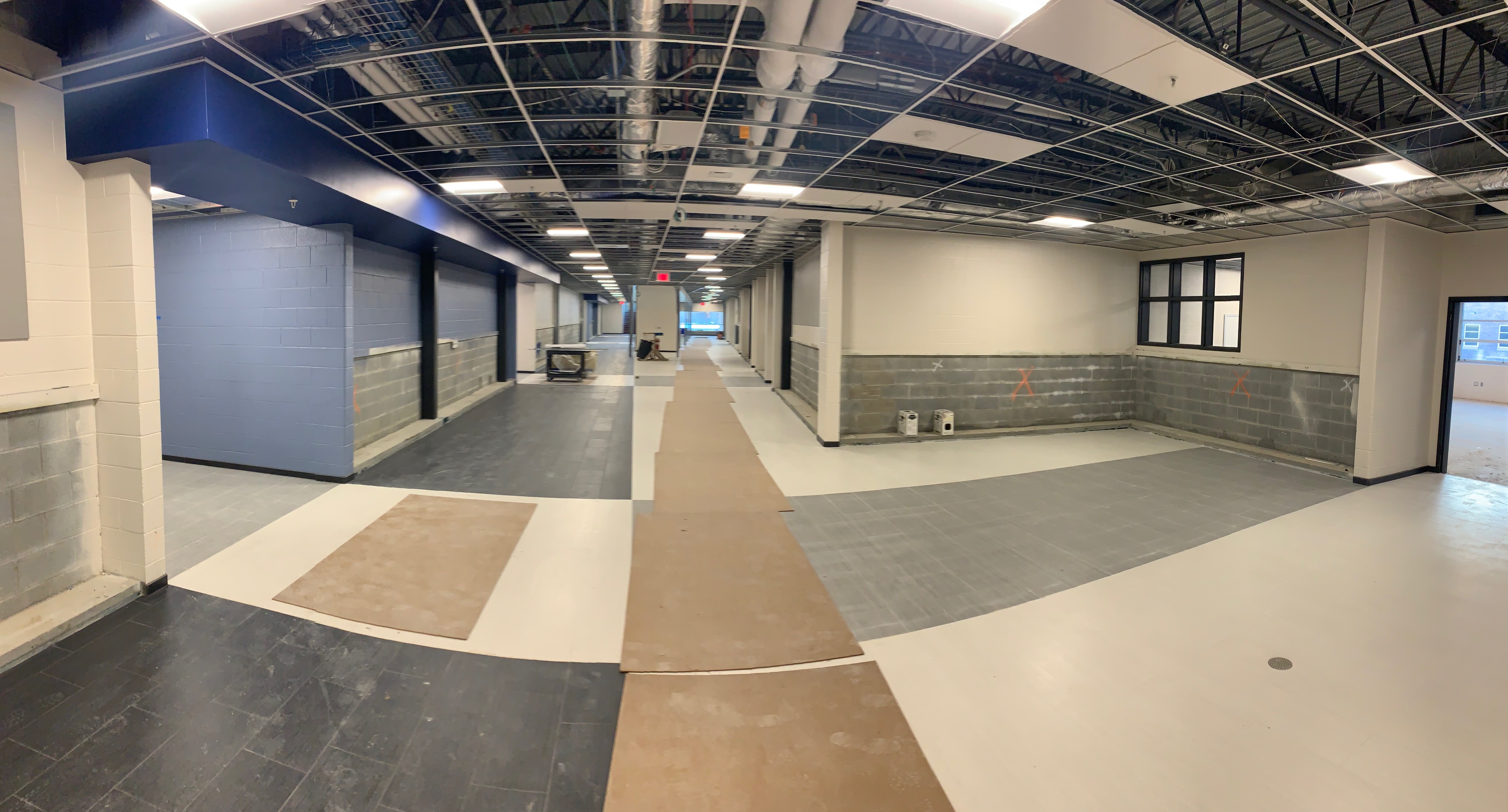 Area F Corridor - Lower Level - February 2021