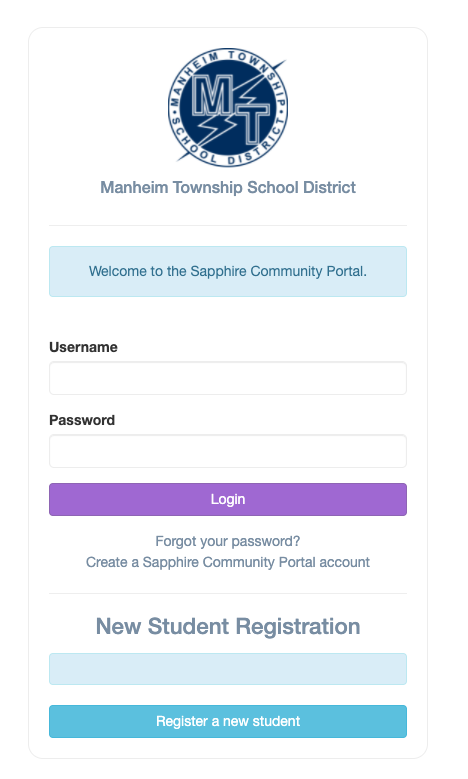 Create a Sapphire Community Portal Account