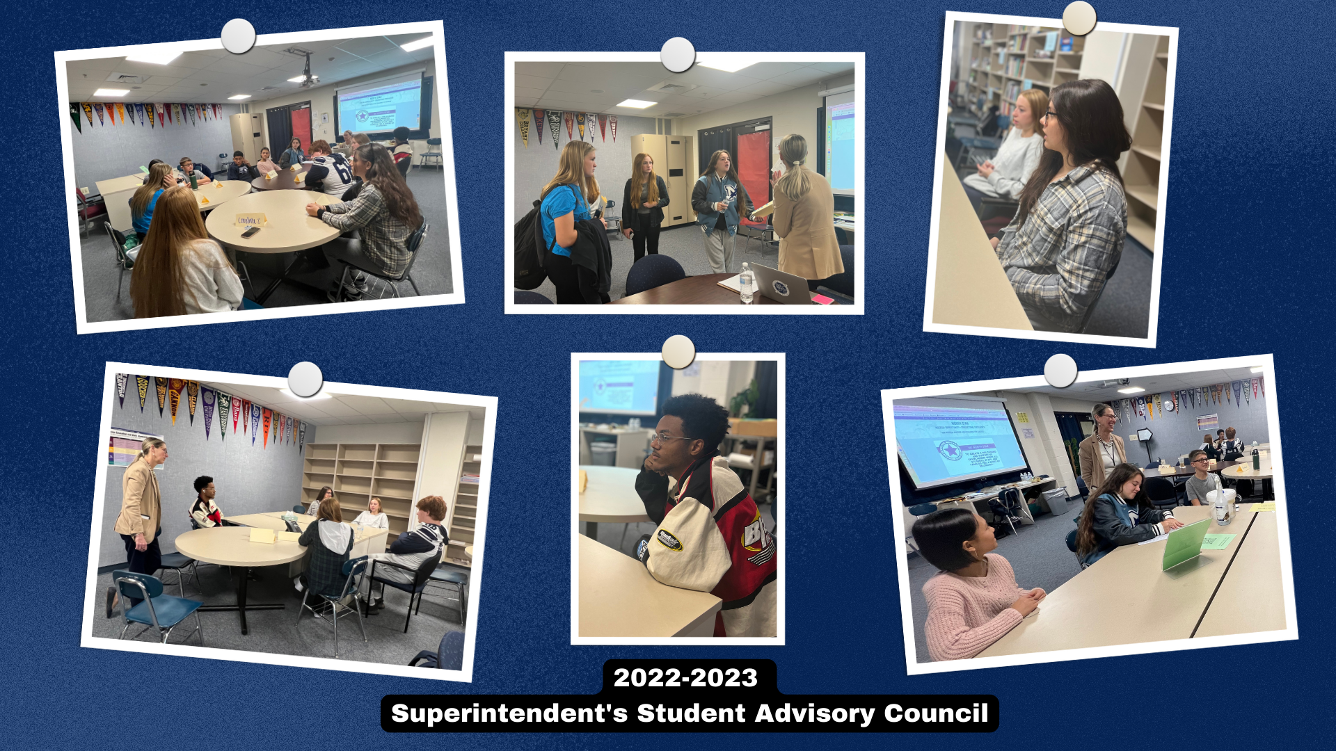 Photo of a collage of images of the Superintendent's Student Advisory Council