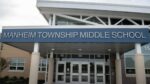 Front view of Manheim Township Middle School entrance