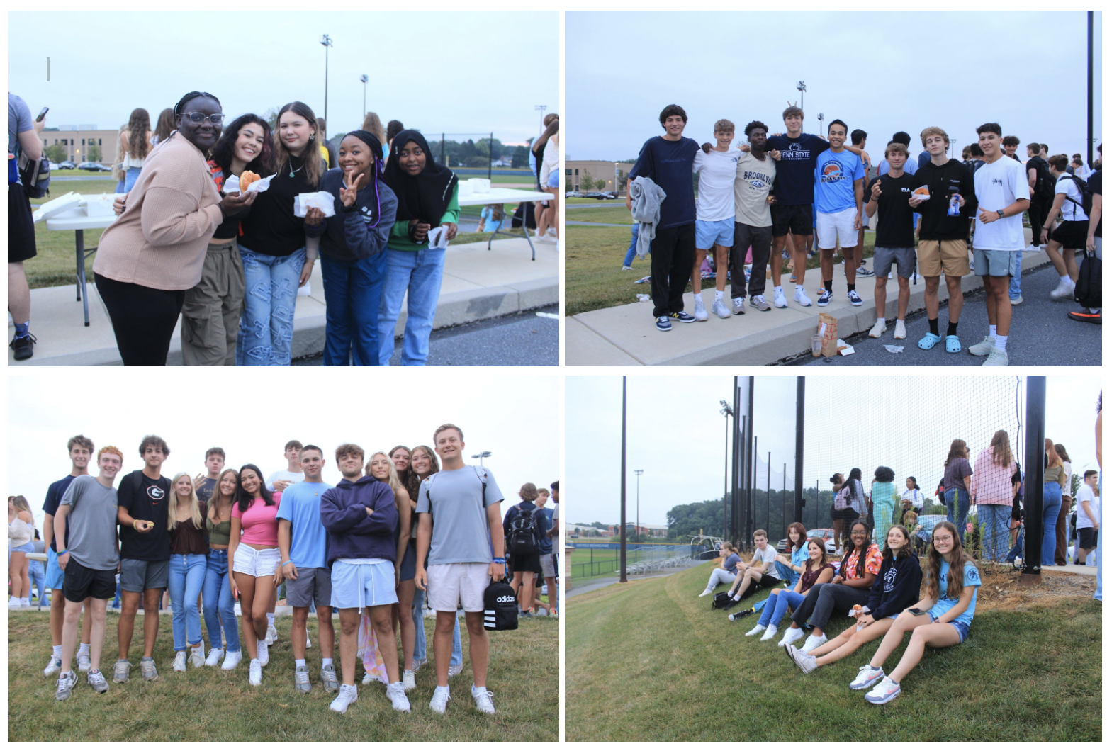 Collage of photos of the Senior Sunrise 