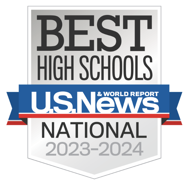 graphic that says Best high Schools U.S. News National 2023-2024