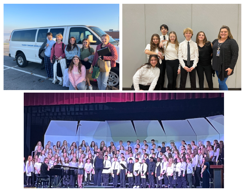 Manheim Township Middle School music students participating in a musical festival 