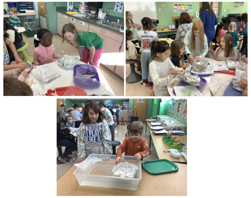 Schaeffer Elementary school students participating in STEAM activities 