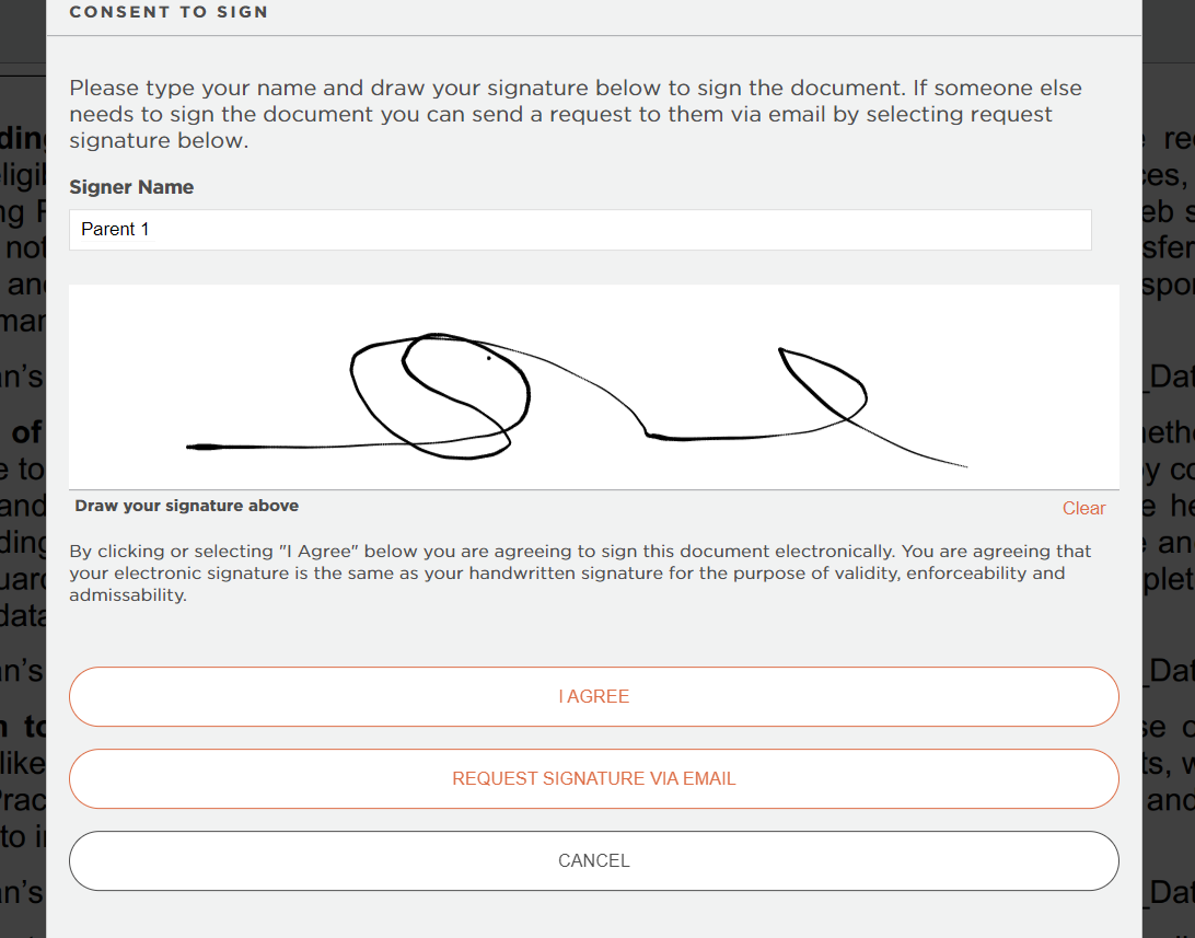 Healthy Roster - Electronic Signature 2