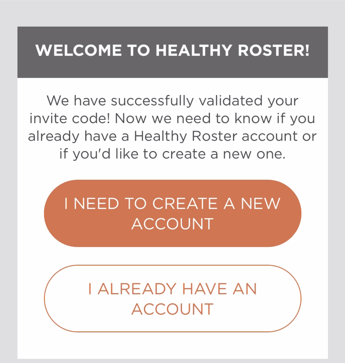 Healthy Roster Email Response