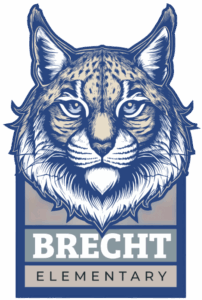 Brecht Elementary School Logo featuring a Bobcat